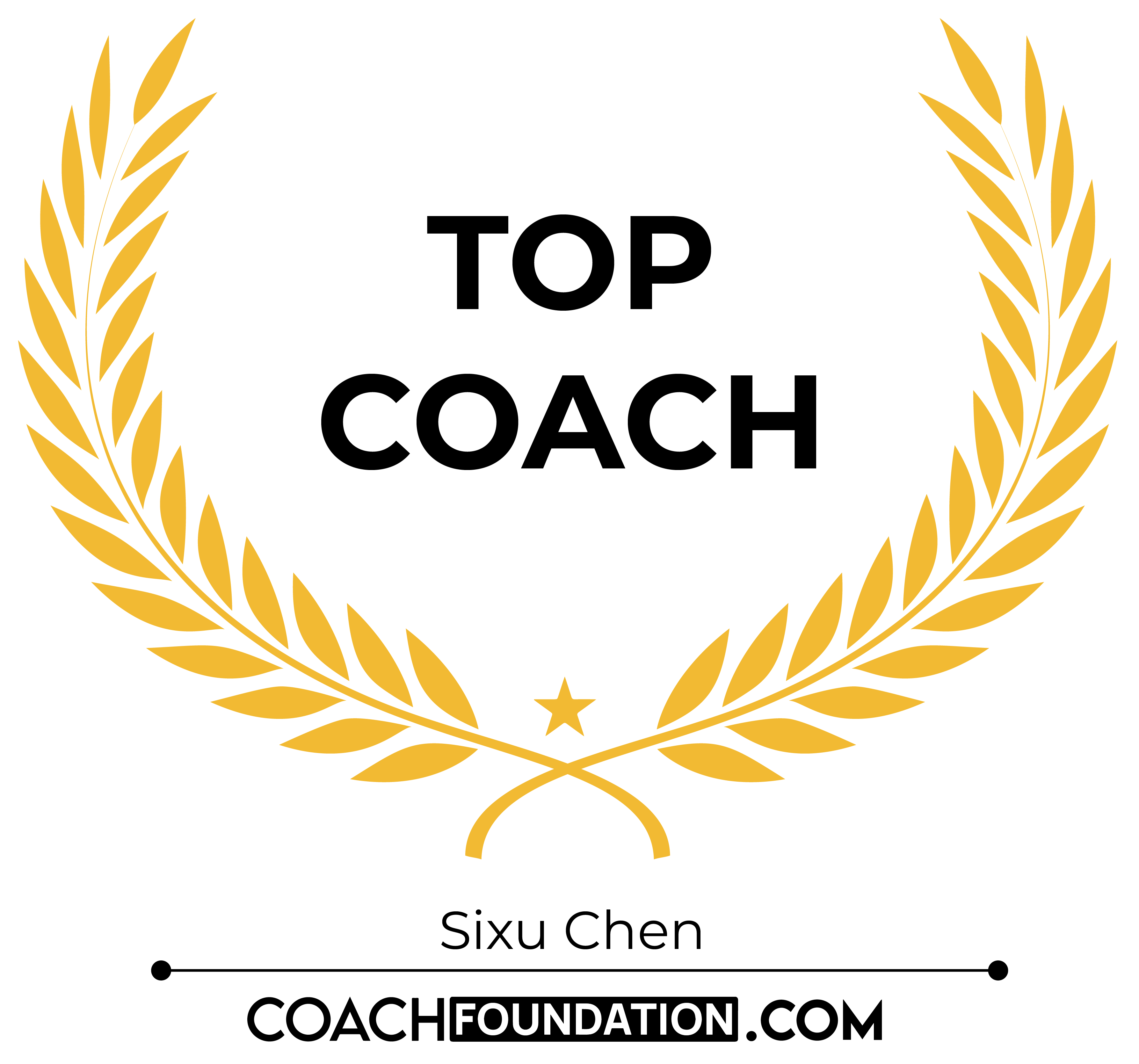 Top Coach Sixu Chen from Coach Foundation Badge
